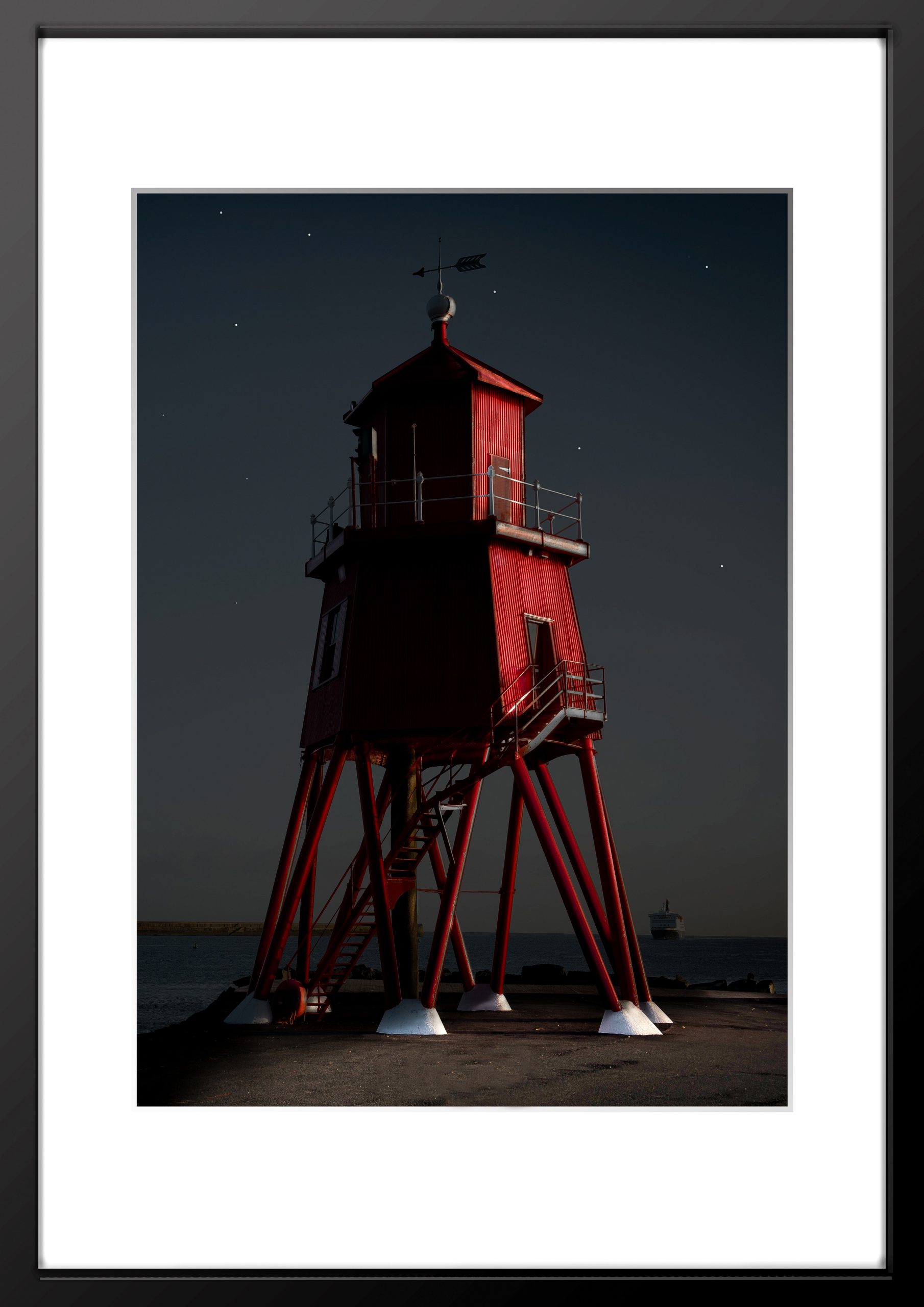 Herd Groyne Lighthouse Framed Print