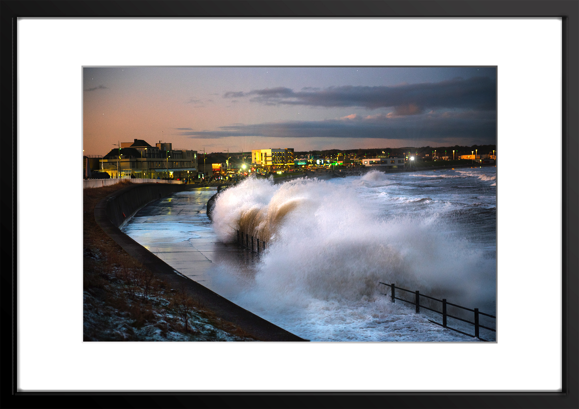 The Power Of The North Sea - Framed Print