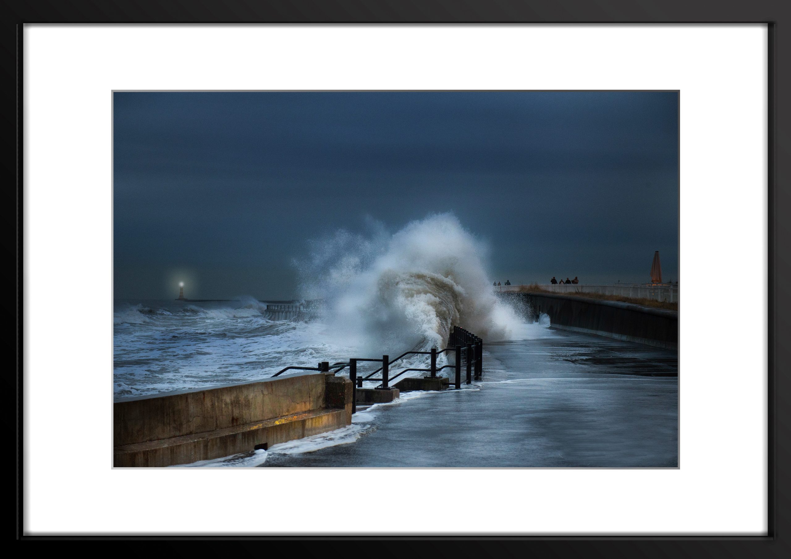 Wild North Sea framed print